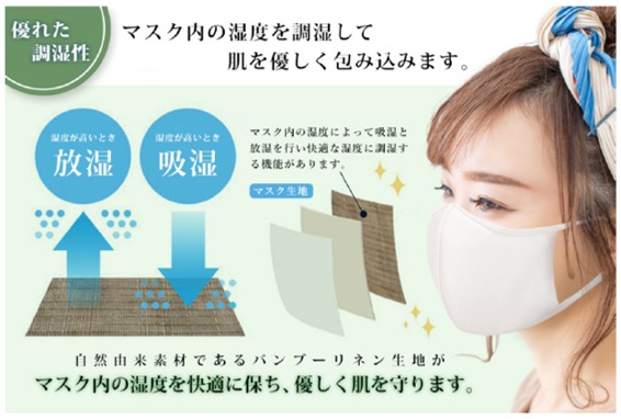 バンブーマスク通気性